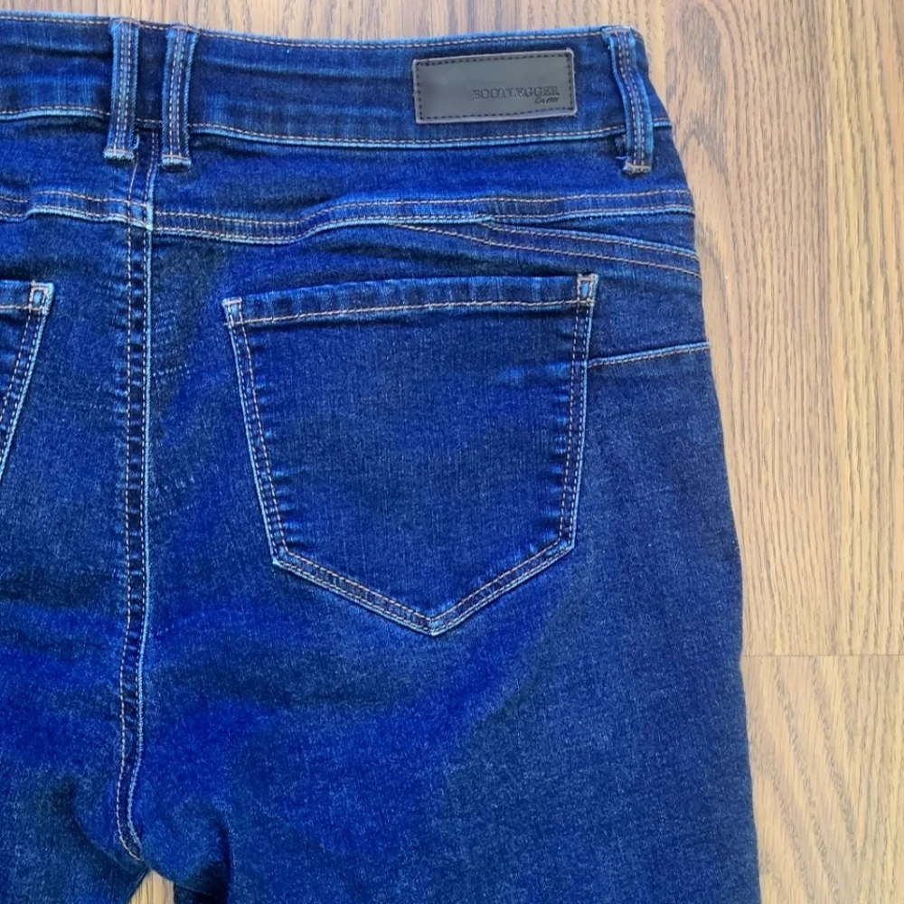 Womens Bootlegger The Real McCoy W30L30 Dark Wash Blue Denim Skinny Jeans - Picture 9 of 13